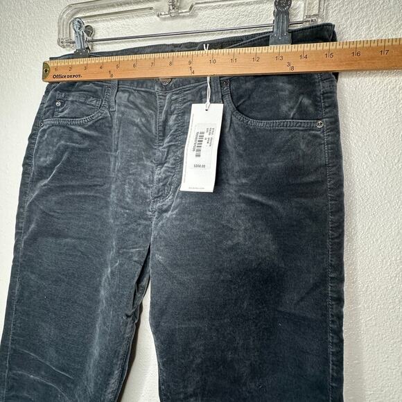 NWT AG Adriano The Farrah Steel Gray High Waist Skinny Velvet Jeans - Picture 15 of 16